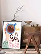 coffee-person-poster-cercevesiz-cok-renkli