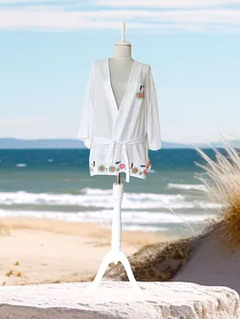 Denizaltı El Nakışlı Kimono
