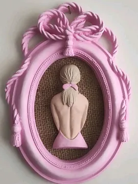 3lü Dekoratif Çerçeve, Duvar Süsü Pembe