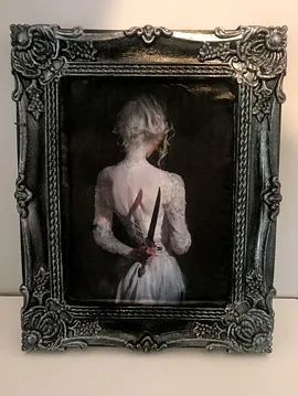 Gotik Tasarım Çerçeve, Duvar Süsü Siyah