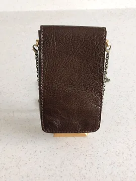Deri Telefon Çantası  Kahverengi