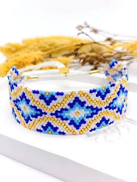 Miyuki Geometrik Desen Bileklik  Çok Renkli