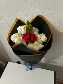 Solmayan Papatya Buketi Çok Renkli
