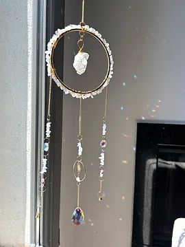 Kristal Kuvars Sun Catcher Beyaz