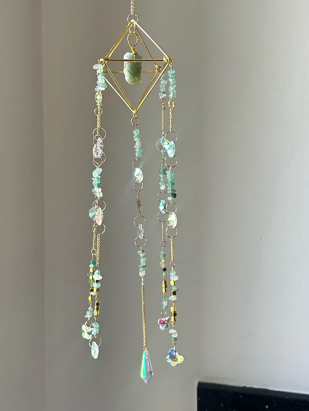 aventurin-prizma-sun-catcher-yesil