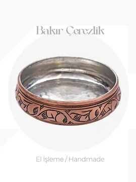 Bakır Çerezlik İç Dış Kalaylı Bakır Rengi