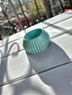 cizgili-kucuk-tealight-mumluk-turkuaz