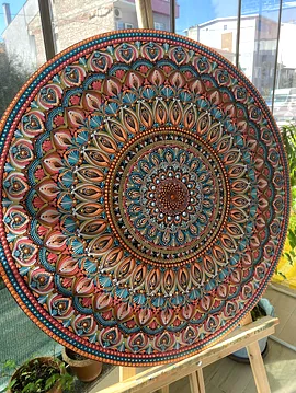  Duvar Dekoru Mandala Tablo Denge