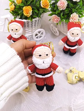 Noel Baba Anahtarlık  Kırmızı