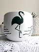 flamingo-desenli-saksi-beyaz