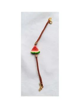 Filistin Temalı Bileklik  Kahverengi