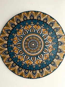 Sofia Mandala 50 Cm Petrol Mavisi