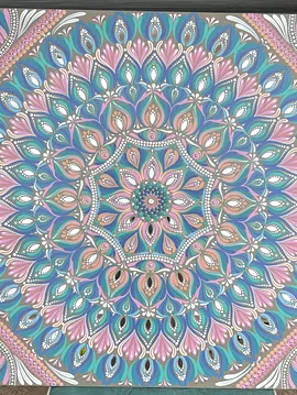 Nejna Mandala 70 Cm Kare Pembe