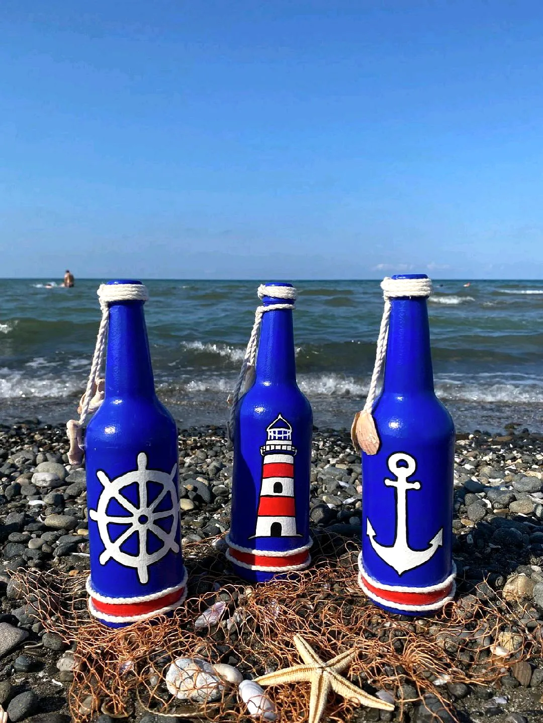 island-dekoratif-sise-mavi