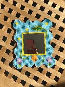 Bahar Pixel Ayna Açık Mavi