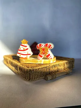Countess Home Deco Yılbaşı Temalı Dekoratif Set Kırmızı