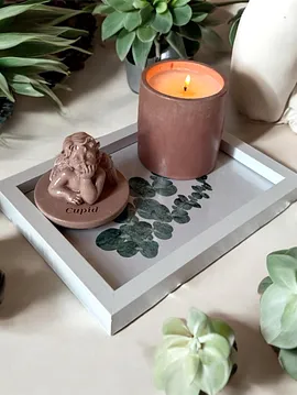 Countess Home Deco Aşk Tanrısı Mumluk  Kahverengi