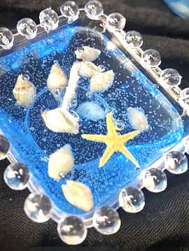 Aquamarine Jel Mum Serisi Boncuk Kase Mavi