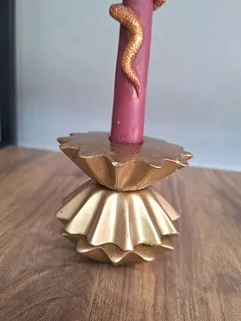 Zikzak Şamdan  Eski Altın