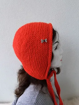 Bonnet Şapka  Kırmızı
