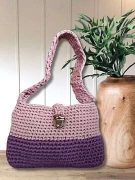 Mürdüm - Pembe 2 Renk Çanta 2024010005 Pembe