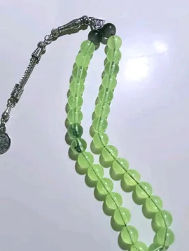 Renkli Epoksi Tesbih  Yeşil