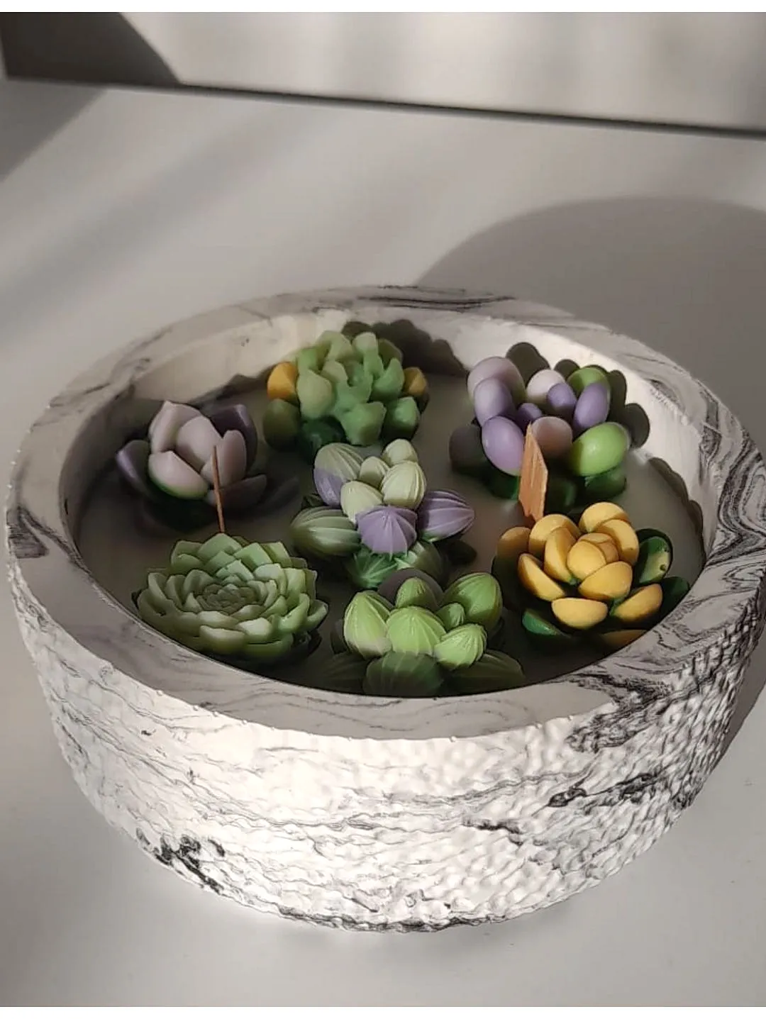 saksida-sukulent-mum-soya-mumu-cok-renkli