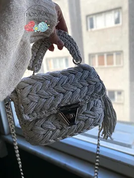 Örgü Fıstık Çanta 