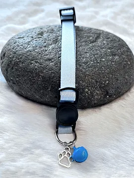 Kedi - Köpek Renkli Tasma Kolye Gök Mavisi 037