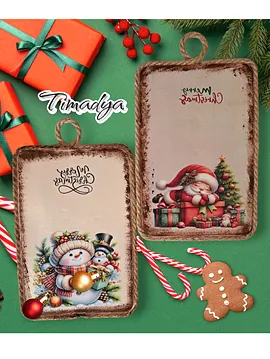 Christmas Duvar Süsü Çok Renkli