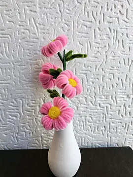 Şönil Büyük Papatya Pembe