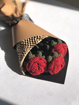 Gül Buketi Koyu Kırmızı