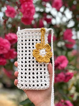 Beyaz Telefon Çantası Beyaz