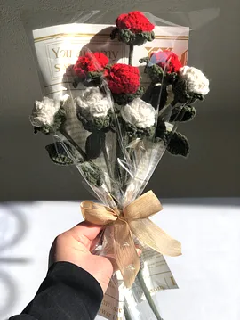Mini Gül Buketi Çok Renkli
