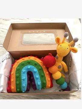Gökkuşağı Amigurumi Set  Çok Renkli