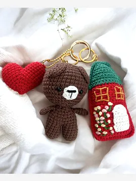 Amigurumi Anahtarlık&çanta Charmı  Çok Renkli