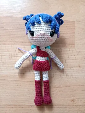 Winx Club Amigurumi Miusa Örgü Bebek Peri Lacivert