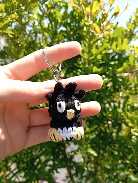 Badtz Maru Sanrio Amigurumi Anime Figür Anahtatlık Karakterler Siyah