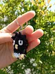 badtz-maru-sanrio-amigurumi-anime-figur-anahtatlik-karakterler-siyah