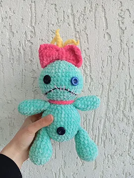 Loli Ve Stitch Amigurumi Peluş Turkuaz