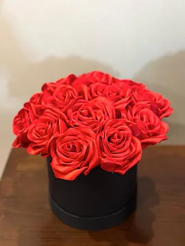 Premium Kutu Gül Buketi Kırmızı