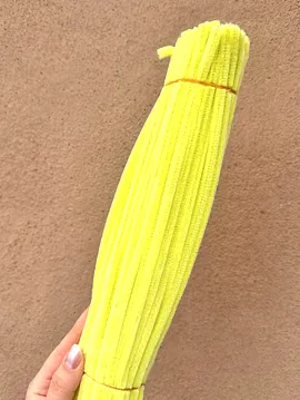 60 Adet Şönil 30 Cm  Açık Sarı