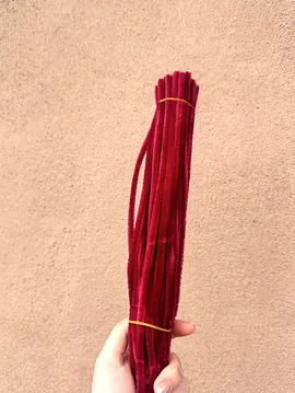 100 Adet Şönil 30 Cm  Vişne