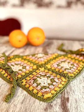 Motifli Bandana Yeşil