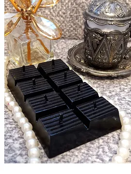 Bitter Dubai Çikolatası Balmumu Mum 1 Adet Siyah