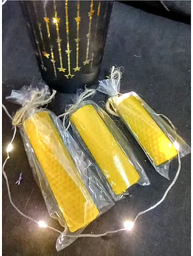 3 Lü Set Balmumu Mum Sadem Ham