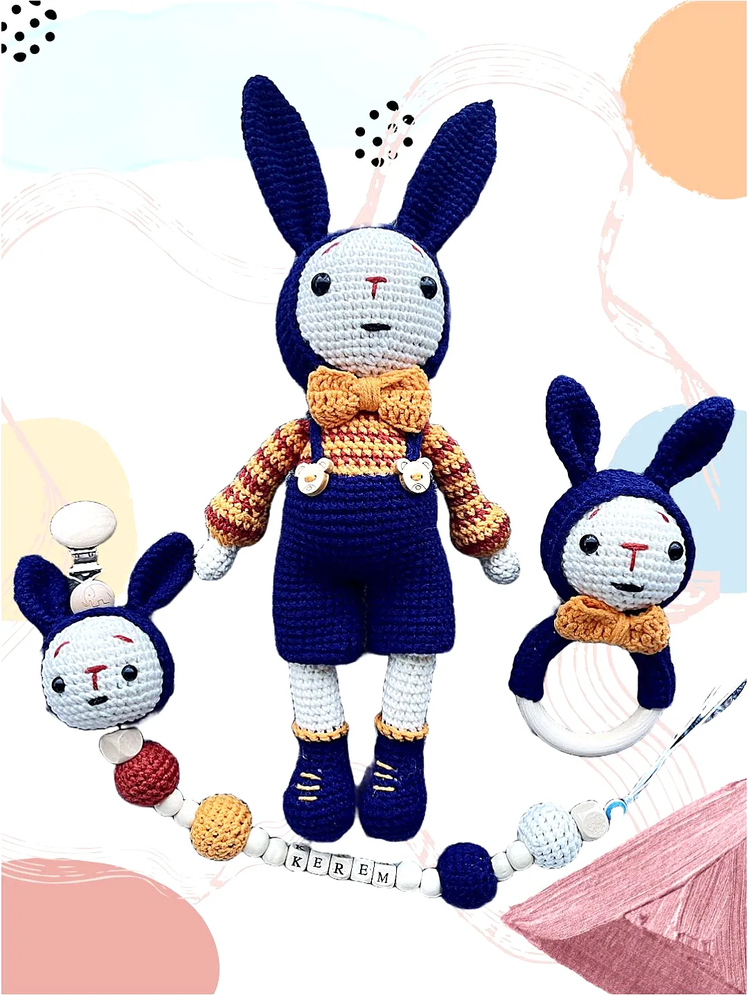 amigurumi-gezgin-tavsan-uyku-arkadasi-3lu-set-mavi