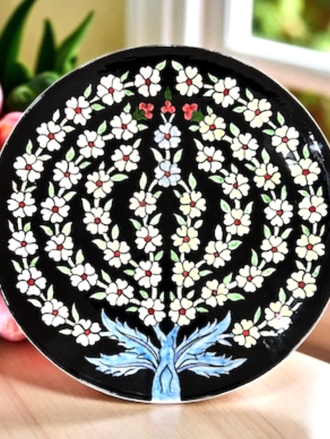 cini-hayat-agaci-pasta-tabagi-cap-18-cm-siyah