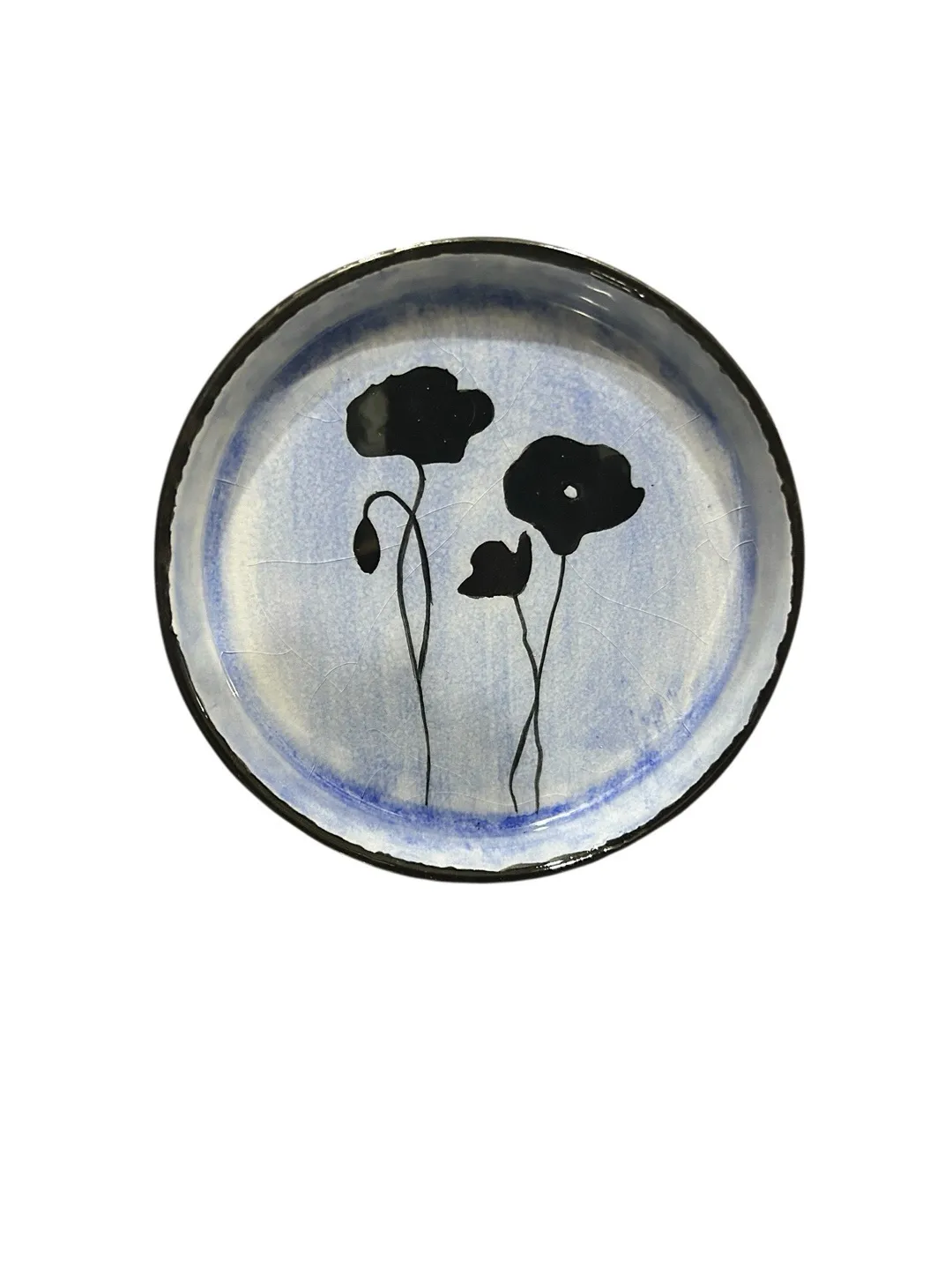 cini-siyah-mavi-gelincik-desenli-11cm-cap-tabak-mavi