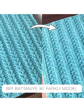 Başak Desenli Battaniye Camgöbeği Mavisi